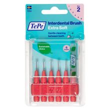 Tepe 0.5 mm Kırmızı 6'lı Paket Blister X-Soft Arayüz Fırçası