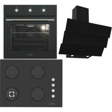 Termikel BO O6435C B - BH P7194C B - CH S6532C BB Siyah 3'lü Ankastre Set