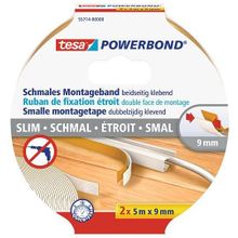 Tesa 55714-00000-03 5 m 9 mm Powerbond Slim 2 Köpük Montaj Bandı