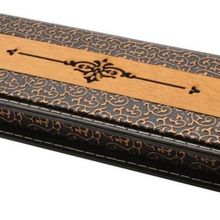 Tesbihane Kahverengi Deri & Ahşap Kombinli Elegance Tesbih Kutusu