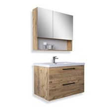 Teta Batum 80 cm Atlantik Çam Mdf Banyo Dolabı Seti