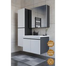 Teta Home Tokyo 65 cm MDF Banyo Dolabı Seti + Boy Dolabı