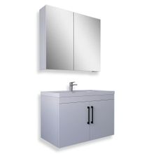 Teta Home Yalova 80 cm Beyaz Mdf Banyo Dolabı Seti