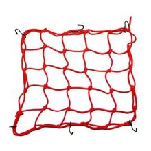 TEX 40x40 cm Kırmızı Plastik 2010 Ahtapot Kancalı Motosiklet Kask Filesi