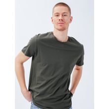 The Crow STARS Bisiklet Yaka Düz Koyu Yeşil Unisex T-Shirt