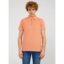 The Crow TC4613 Polo Yaka Düz Somon Erkek T-Shirt