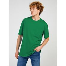 The Crow TC9011 Bisiklet Yaka Düz Açık Mavi Erkek T-Shirt
