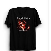 The Fame Angel Witch Screamin N Bleedin Rock Metal Müzik Grubu Siyah Kadın T-shirt