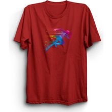 The Fame Atletizm Atlet Spor Athletics Athlete Atletika Koşu Running Kırmızı Kadın T-shirt