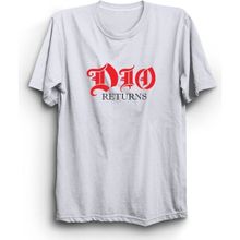 The Fame Dio Logo Returns Rock Metal Müzik Grubu Beyaz Kadın T-shirt