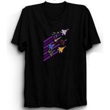 The Fame Füzeler Sky Uçak Pilot Airplane Siyah Kadın T-shirt