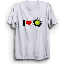 The Fame I Love Tennis Tenis Spor Beyaz Kadın T-shirt