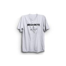 The Fame Mega American Thrash Metal Logo Rock Metal Müzik Grubu Beyaz Unisex T-shirt