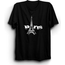 The Fame Paris Eyfel Kulesi Fransa France Eiffel Tower Siyah Kadın T-shirt