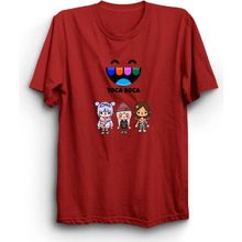 The Fame Toca Boca Game Oyun VRS03 Kırmızı Çocuk T-shirt