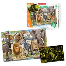 The Learning Journey TLJ115237 100 Parça Vahşi Yaşam Fosforlu Yer Puzzle