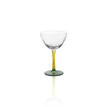 The Mia 240 ml Ayaklı Cam Sarı Yeşil Dondurma Kasesi