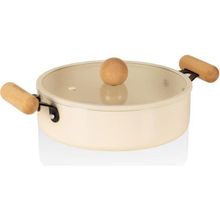 The Mia Cucina Di Mia Sığ Tencere 24CM - Krem