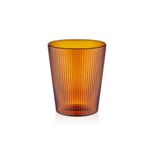 The Mia Striped Borosilikat 400 ml Amber Cam Bardak