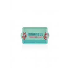 The Mia TPS0064 24x14 cm Mavi İstanbul Mini Tepsi