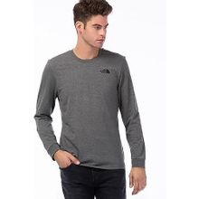 The North Face NF0A3L3BDYY1 Gri Erkek Uzun Kollu T-shirt