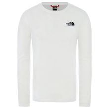 The North Face NF0A493LFN41 M L-S Red Box Tee Eu Beyaz Erkek T-shirt
