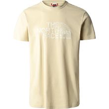 The North Face NF0A827H3X41 M SS Woodcut Dome Tee-Eu Beyaz Bej Erkek T-shirt
