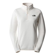 The North Face NF0A855MN3N1 W 100 Glacier Yarım Fermuar Beyaz Kadın Polar