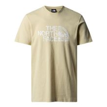 The North Face NF0A87NX3X41 M S/S Woodcut Dome TEE Krem Erkek T-Shirt