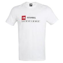 The North Face NF0A8B4KFN41 M S/S Gps Tee İstanbul Beyaz Erkek T-shirt