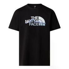 The North Face NF0A8GUXJK31 M Mountaın Lıne Regular Short Sleeve Tee Siyah Erkek Tişört