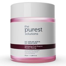The Purest Solutions 0.6% Azelaic Acid + 0.6% Malic Acid Fruit Enzyme Powder Exfoliator & 55 gr Peeling