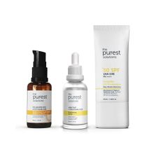The Purest Solutions Cilt Tonu Dengeleyici ve Leke Oluşumunu Engelleyici SPF50+ Güneş Koruyuculu Cilt Bakım Seti