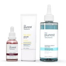 The Purest Solutions Siyah Nokta Karşıtı ve Gözenek Sıkılaştırmaya Yardımcı Güneş Koruyucu Set