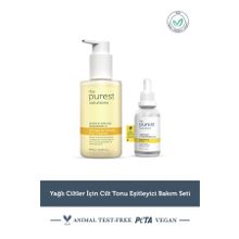 The Purest Solutions Yağlı Ciltler Için Cilt Tonu Eşitleyici Bakım Seti
