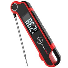 Thermopro TP620 Su Geçirmez Dijital Gıda Termometresi, 2 Saniyede Anında Okuyan Hareket Sensörlü Dönen Ekran (Barbekü, Mutfak ve Sıvı)