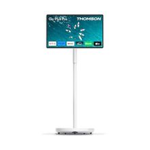 Thomson 27 İnç FHD 100 Hz Dokunmatik Ekranlı Taşınabilir Akıllı Monitör, Android İşletim Sistemi, Dahili Batarya, Dahili Kamera, Subwoofer, Wi-Fi 6, 27FE7M45, Beyaz