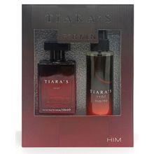 Tiaras Him EDT 100 ml+Edc Body Mist 150 ml Erkek Parfüm Seti