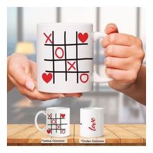 Tic Tac Toe Love Aşk Tasarım Kupa Bardak