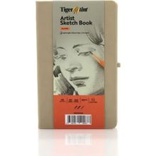 Tigertint A5 90 gr 80 Yaprak Bej Sert Kapak Eskiz Defteri