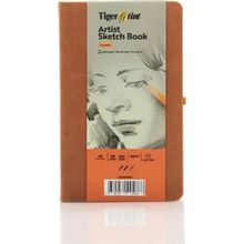 Tigertint A5 90 gr 80 Yaprak Taba Sert Kapak Eskiz Defteri