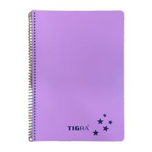 Tigra P.P Kapak 120 Yaprak A4 Çizgili Td 120ç Pembe Spiralli Defter