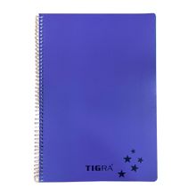 Tigra P.P Kapak 96 Yaprak A4 Kareli Td 096 Mor Spiralli Defter