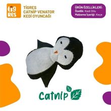 Tigres Venator Catnipli Penguen Şeklinde Kedi Oyuncağı