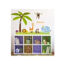Tilki Dünyası Çocuk ve Bebek Odası Sevimli Hayvanlar Seti Duvar Sticker