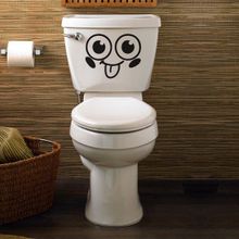 Tilki Dünyası Gülen Yüz Klozet Kapağı ve Banyo Sticker