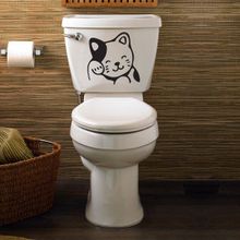 Tilki Dünyası Kedicik Klozet Kapağı ve Banyo Sticker