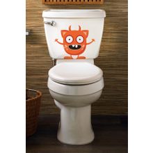 Tilki Dünyası Red Monster Klozet Kapağı ve Banyo Sticker
