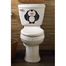 Tilki Dünyası Sevimli Baykuş Klozet Kapağı ve Banyo Sticker