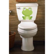 Tilki Dünyası Sevimli Kurbağa Klozet Kapağı ve Banyo Sticker